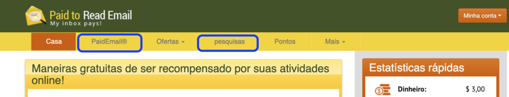 ganhe dinheiro lendo e-mails